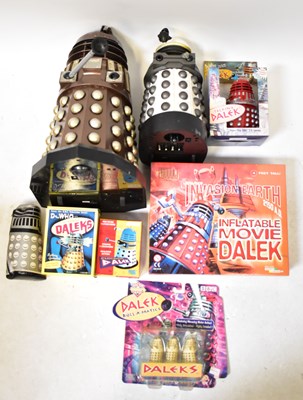 Lot 518 - DOCTOR WHO; various Dalek figures, boxed and...