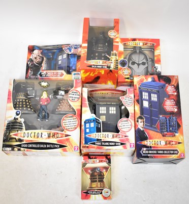 Lot 513 - DOCTOR WHO; seven boxed collectors' items,...