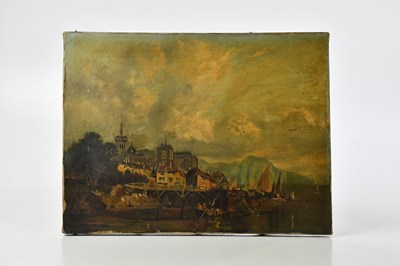 Lot 1101 - UNATTRIBUTED; a 19th century oil on canvas,...