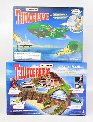 Lot 640 - THUNDERBIRDS; a boxed Matchbox Tracy Island...
