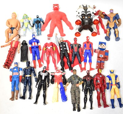 Lot 394 - A large quantity of poseable and other plastic...