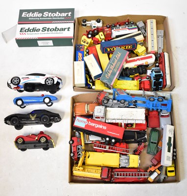Lot 254 - A quantity of various vintage diecast vehicles,...