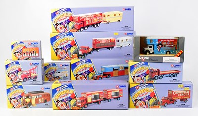Lot 315 - CORGI CLASSICS; ten Chipperfield's Circus...