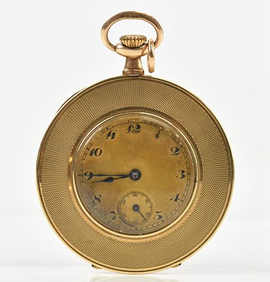 Lot 510 - A 9ct yellow gold crown wind pocket watch,...