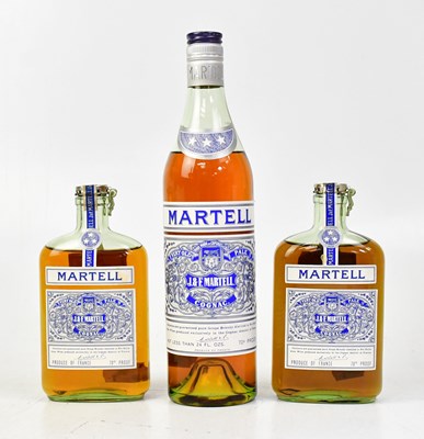 Lot 1015 - MARTELL; two vintage half bottles of 'Very Old...