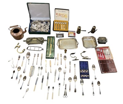 Lot 1014 - A large quantity of silver plated items and...