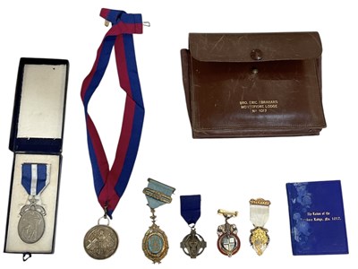 Lot 339 - MASONIC INTEREST; a hallmarked silver cased...