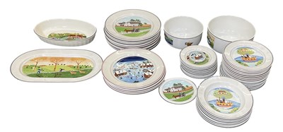 Lot 540 - VILLEROY & BOCH; a quantity of 'Naif' pattern...
