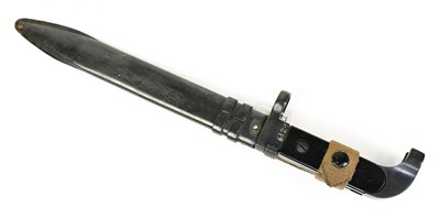 Lot 823 - An AK47 knife bayonet with 20cm single-edged...