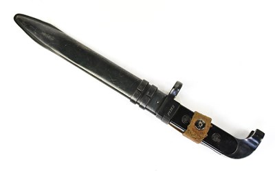 Lot 820 - An AK47 knife bayonet with 20cm single-edged...