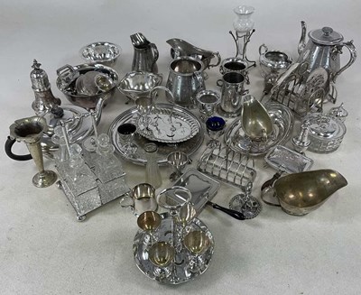 Lot 411 - A large amount of silver plated ware,...