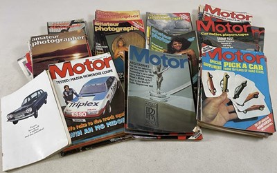 Lot 354 - Motoring and amateur erotic photography...