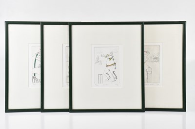 Lot 2276 - TIM BULMER; a set of four pencil signed...