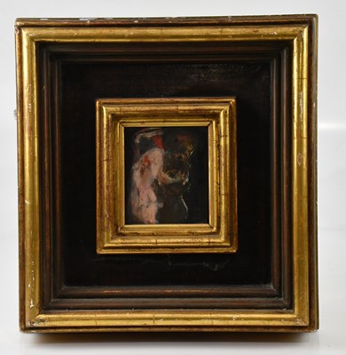 Lot 2325 - BLATTON; oil on board, abstract figures, 13 x...