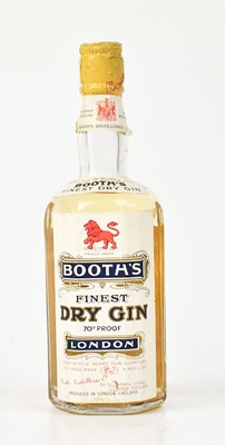 Lot 1027 - BOOTH'S; a bottle of 'Finest Dry Gin' London,...