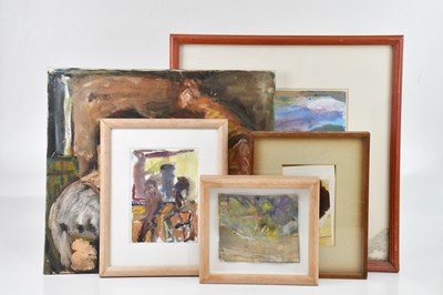 Lot 2208 - F BOLT; mixed media, abstract, together with...