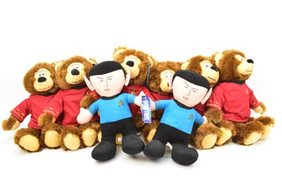 Lot 426 - STAR TREK; new stock comprising six teddy...