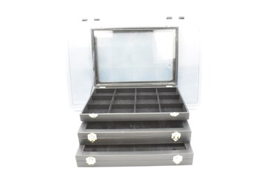 Lot 1549 - Various new jewellery display cases, three...