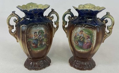 Lot 314 - A pair of late 19th century decorative vases,...