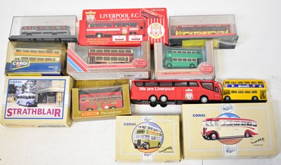 Lot 329 - Diecast buses loose and boxed, including a...