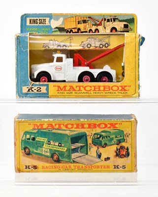 Lot 380 - MATCHBOX; two boxed vehicles, comprising K-2...
