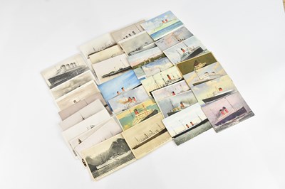 Lot 668 - Thirty-three postcards of various subjects,...