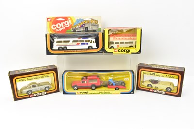 Lot 322 - CORGI; five boxed collectors' vehicles...