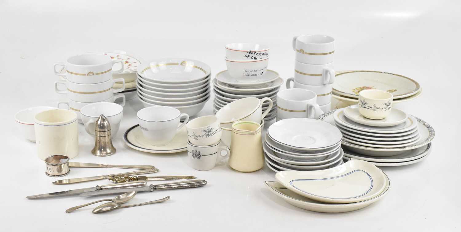 Lot 1710 - A mixed collection of cruise liner tea and...
