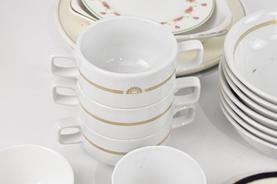 Lot 1710 - A mixed collection of cruise liner tea and...