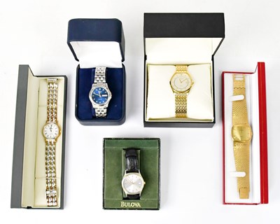 Lot 1609 - Five boxed gentlemen's wristwatches comprising...