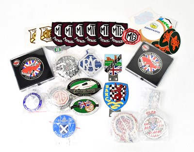 Lot 730 - Fourteen various radiator/car badges,...