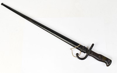 Lot 831 - A 19th century French Gras bayonet, the 52cm...