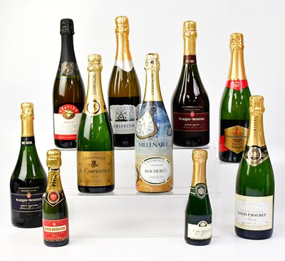 Lot 1001 - Three bottles of Champagne, A Carpentier,...