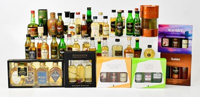 Lot 1018 - A quantity of miniature spirits and some boxed...