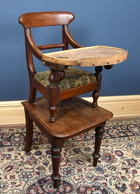 Lot 2865 - A late Victorian mahogany child's highchair,...