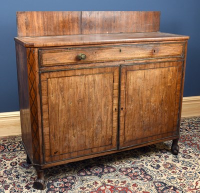 Lot 2845 - A Regency inlaid rosewood cabinet in the...