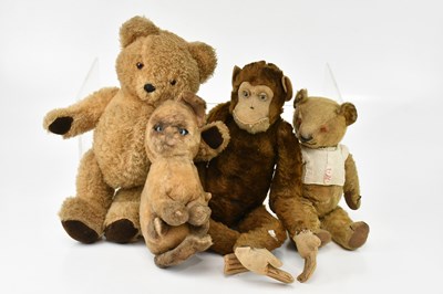 Lot 2063 - STEIFF; a plush 'Jacko' monkey, a plush model...