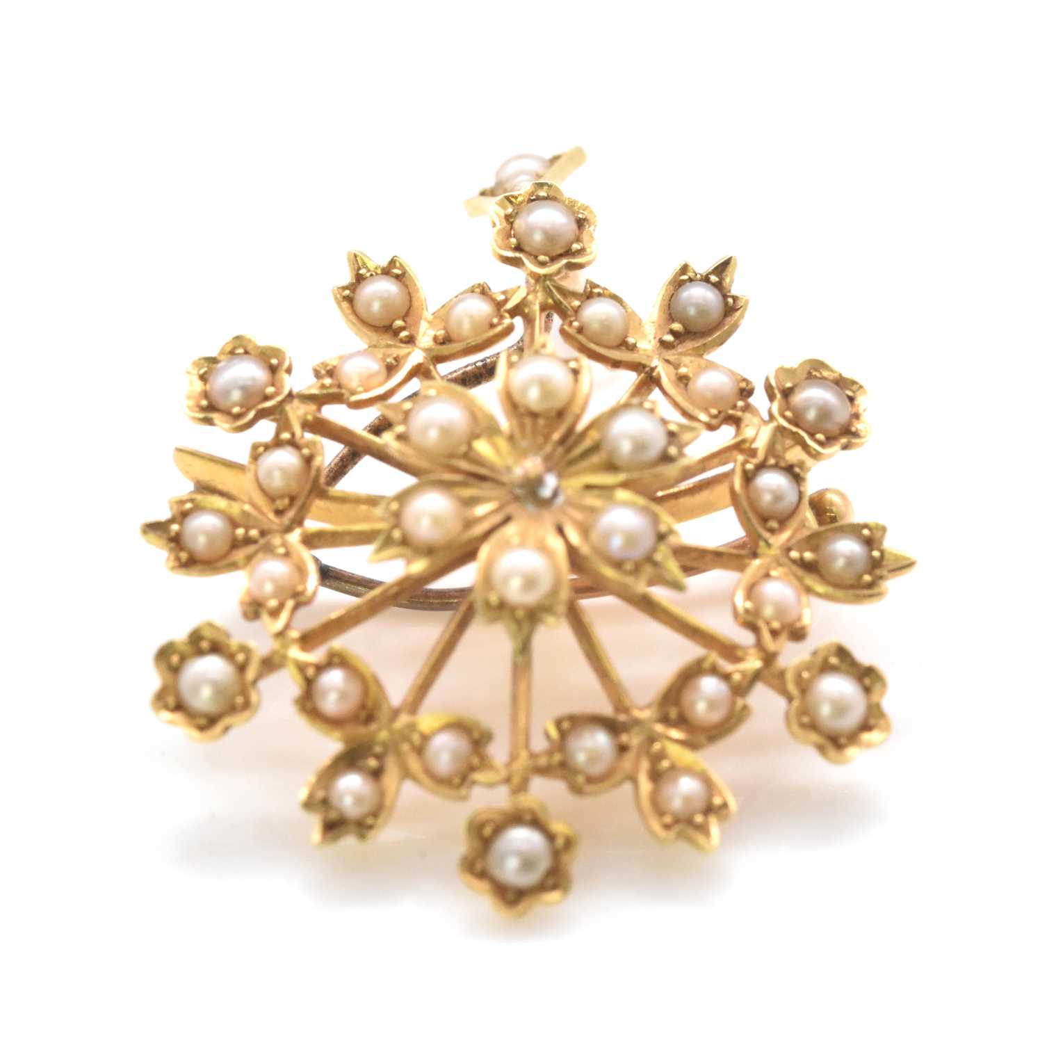 Lot 473 - An Edwardian 18ct yellow gold combination...