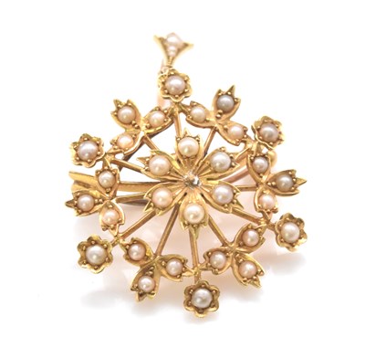 Lot 473 - An Edwardian 18ct yellow gold combination...