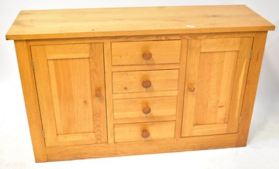 Lot 47 - A modern oak dresser base/sideboard,...