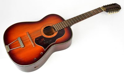 Lot 477 - A German acoustic guitar, with inner label...