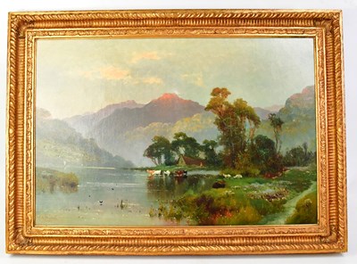 Lot 758 - ALFRED DE BREANSKI SNR (1852-1928); oil on...