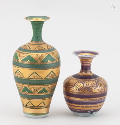 Lot 482 - MARY RICH (1940-2022); a porcelain bottle with...