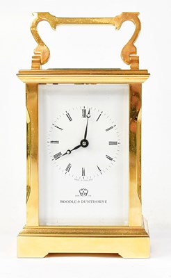Lot 82 - BOODLE & DUNTHORNE; a modern brass cased...