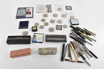 Lot 1383 - A collection of vintage fountain, ballpoint...