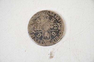 Lot 592 - A Charles II silver crown (possibly 1675).