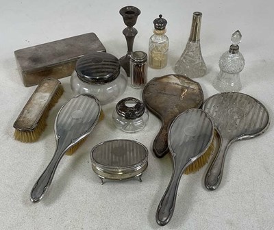 Lot 423 - A group of silver including a large two...