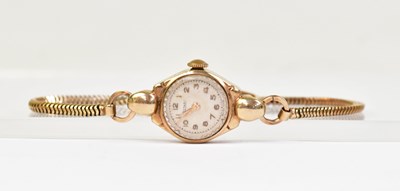 Lot 1591 - ROTARY; a 9ct yellow gold cased ladies'...