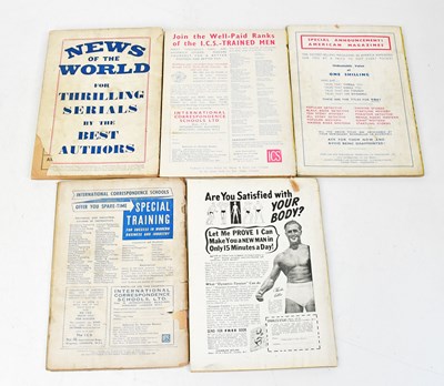 Lot 940 - Five vintage pulp magazines, comprising 'Short...