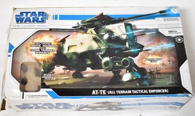 Lot 604 - STAR WARS; 'The Clone Wars', a boxed Hasbro AT-...